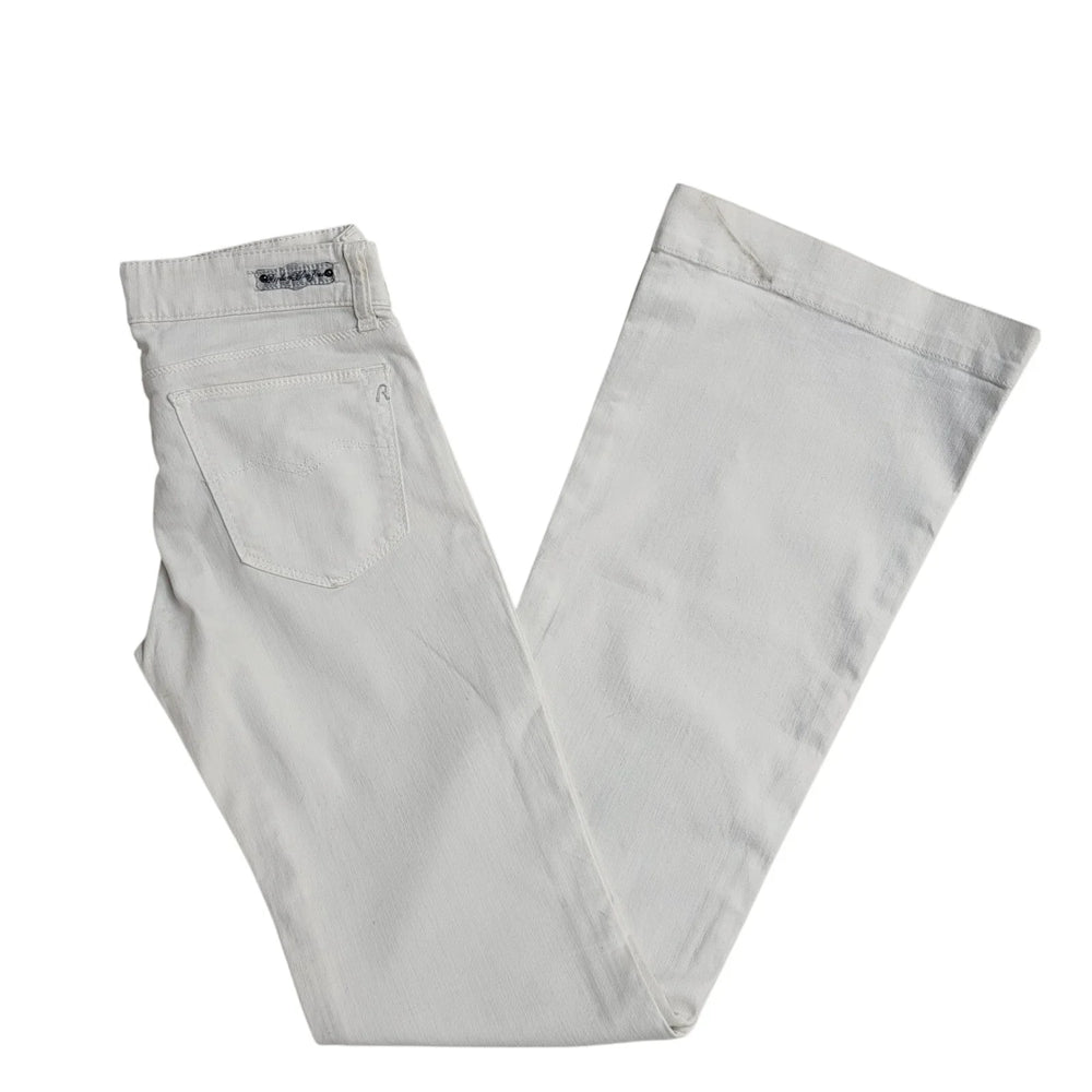 Replay Jeans Y2k White Bootcut Denim Uk Women's Size S W27 L34