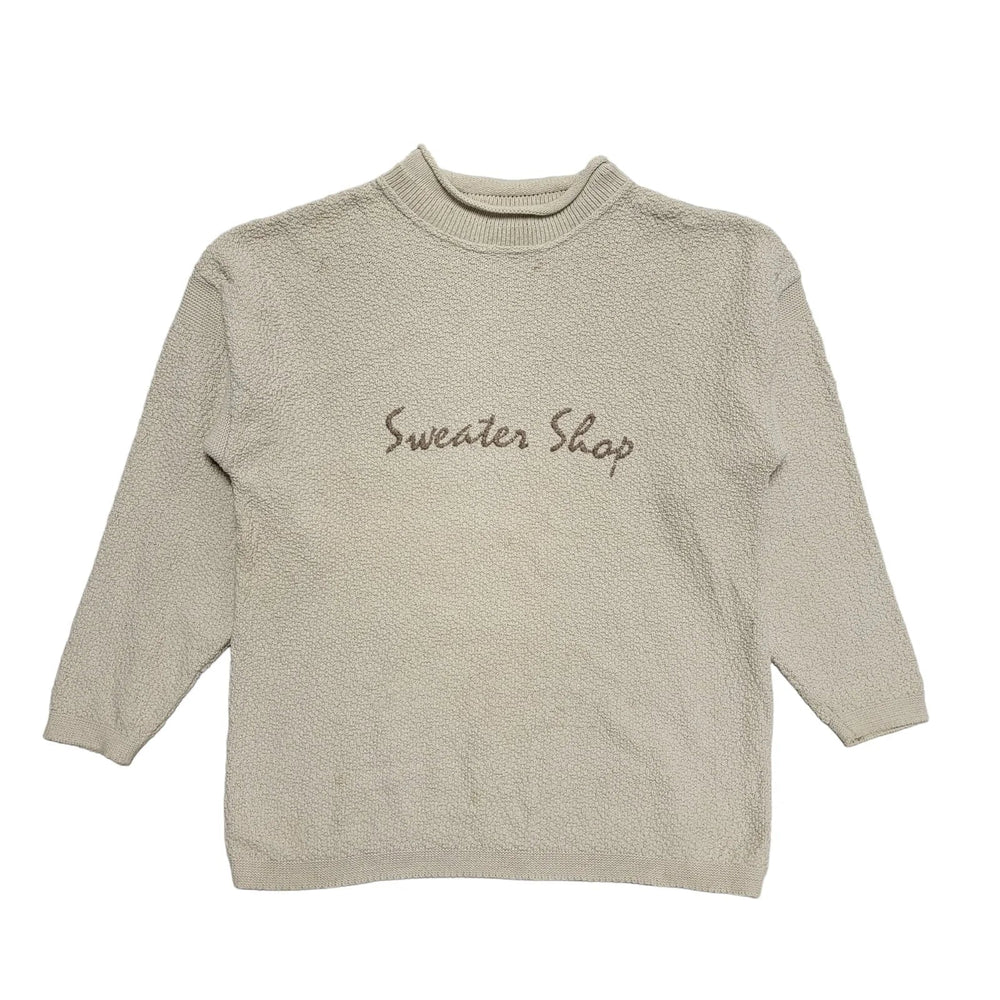 The Sweatershop Vintage 90's Beige Round Neck Jumper Mens UK L/XL