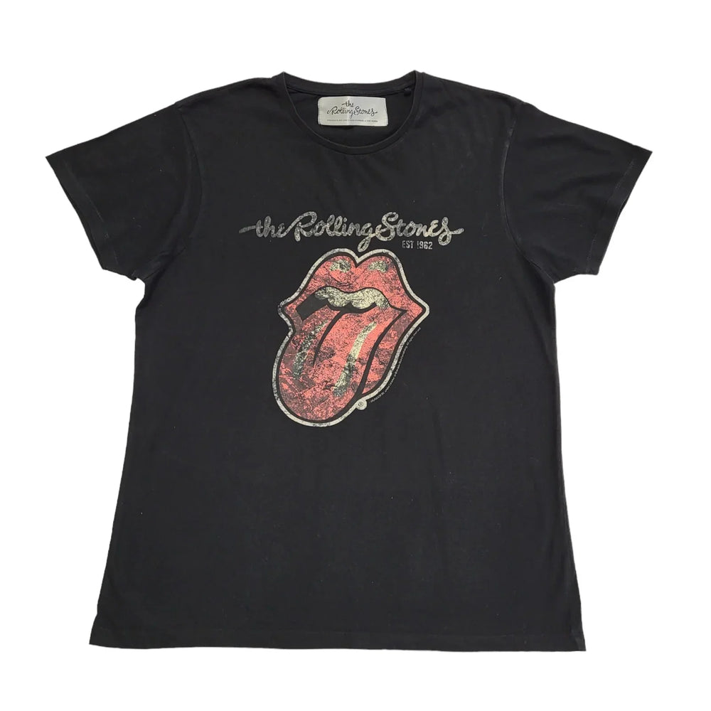 Rolling Stone Rock Band Tour Black Vintage Y2K T-Shirt Uk Men's Size M