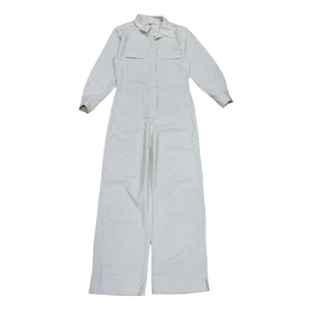Boa Speckled Cream Linen Jumpsuit Uk Women's Size Small Bnwt CC464