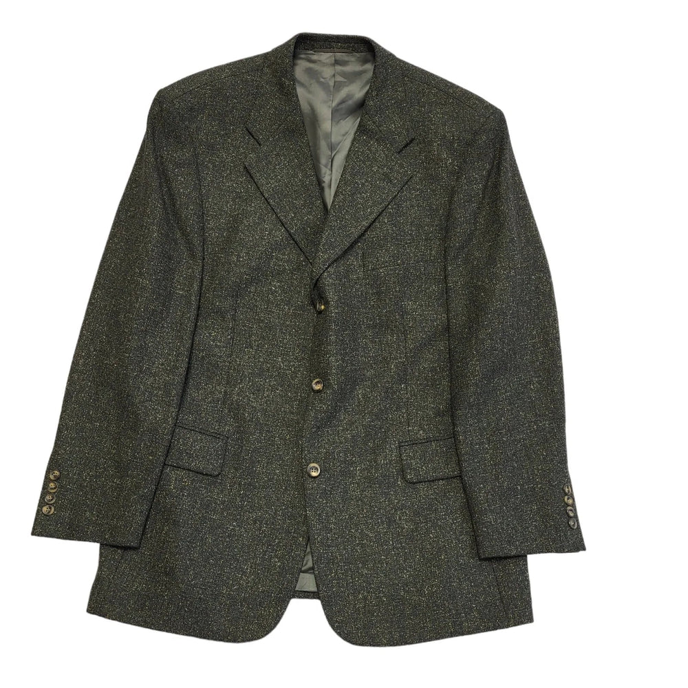Roy Robson Green Wool Suit Blazer Jacket Men's XL 44" CC629