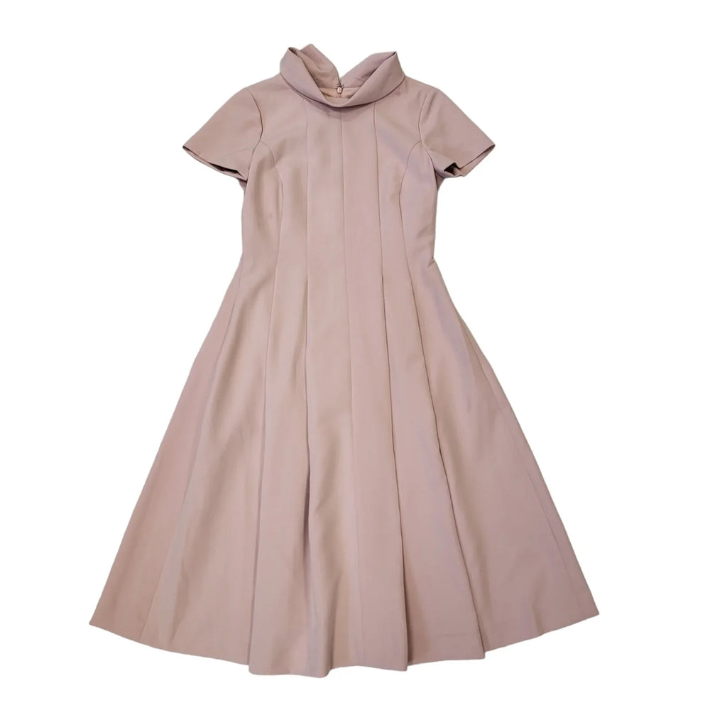 Madelene Pink Short Sleeve Fit & Flare Dress Uk Women's Size 8 Bnwt EE74