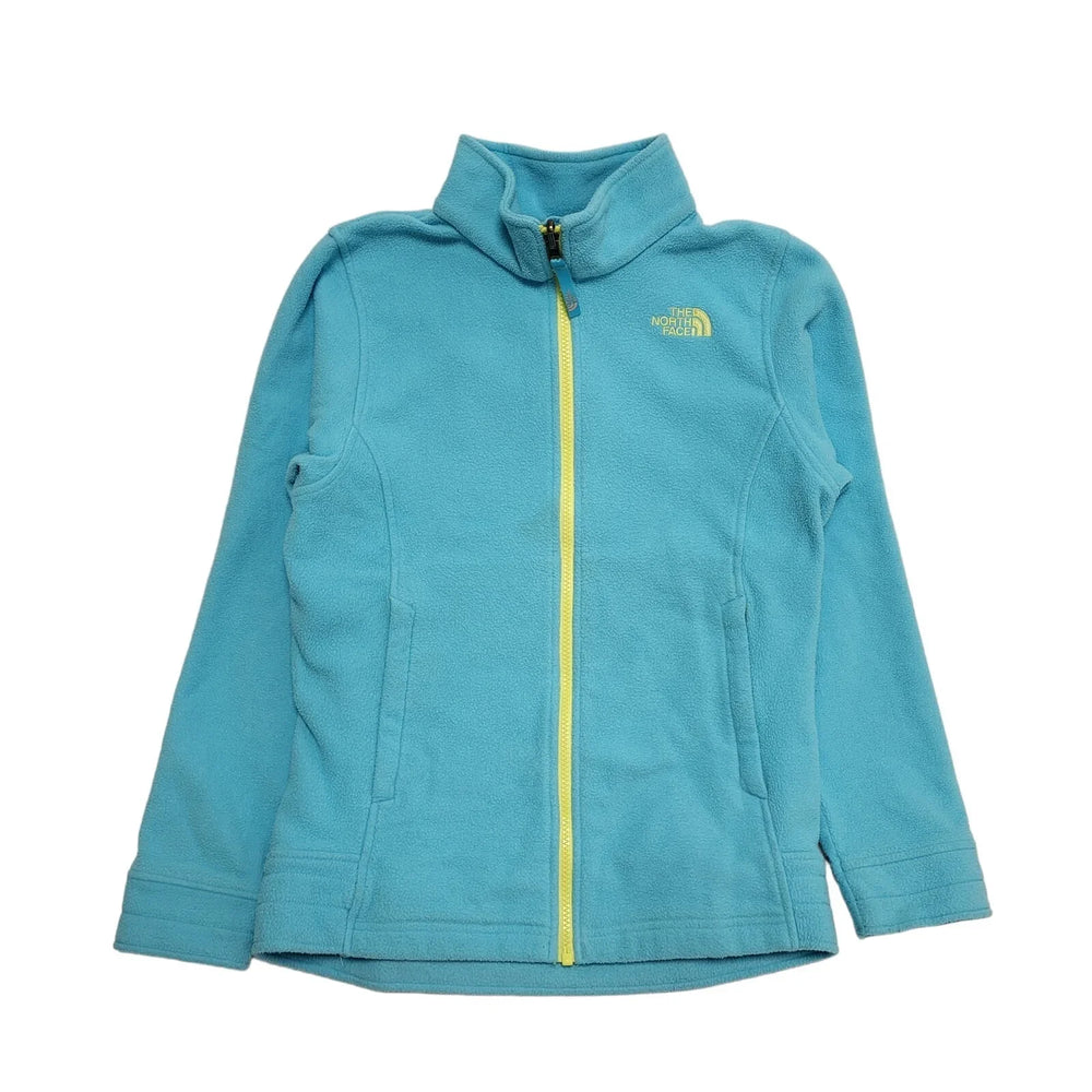 The North Face Light Blue Zipped Fleece Jacket Girl's uk Age 14-16 years H346