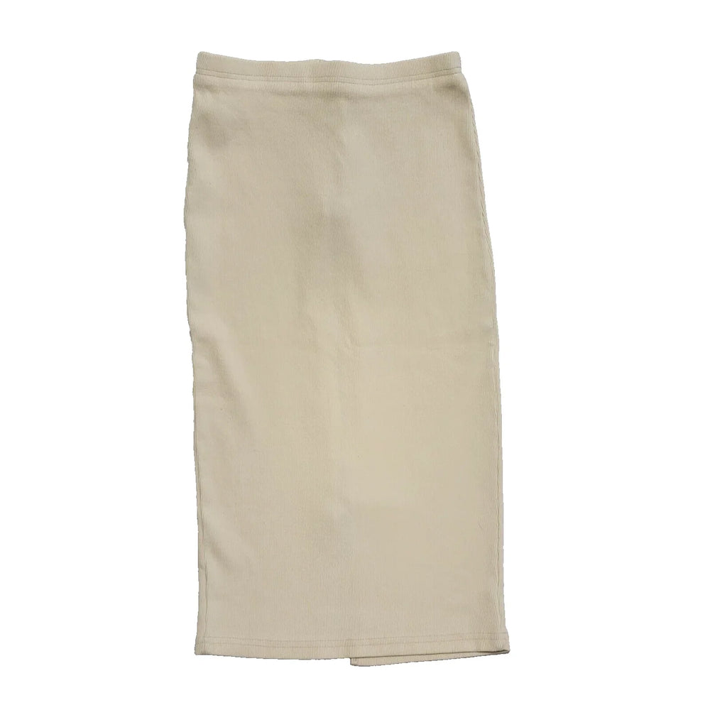 BSL Vintage 90's Cream Full Zip Pencil Midi Skirt Womens UK 10 W28