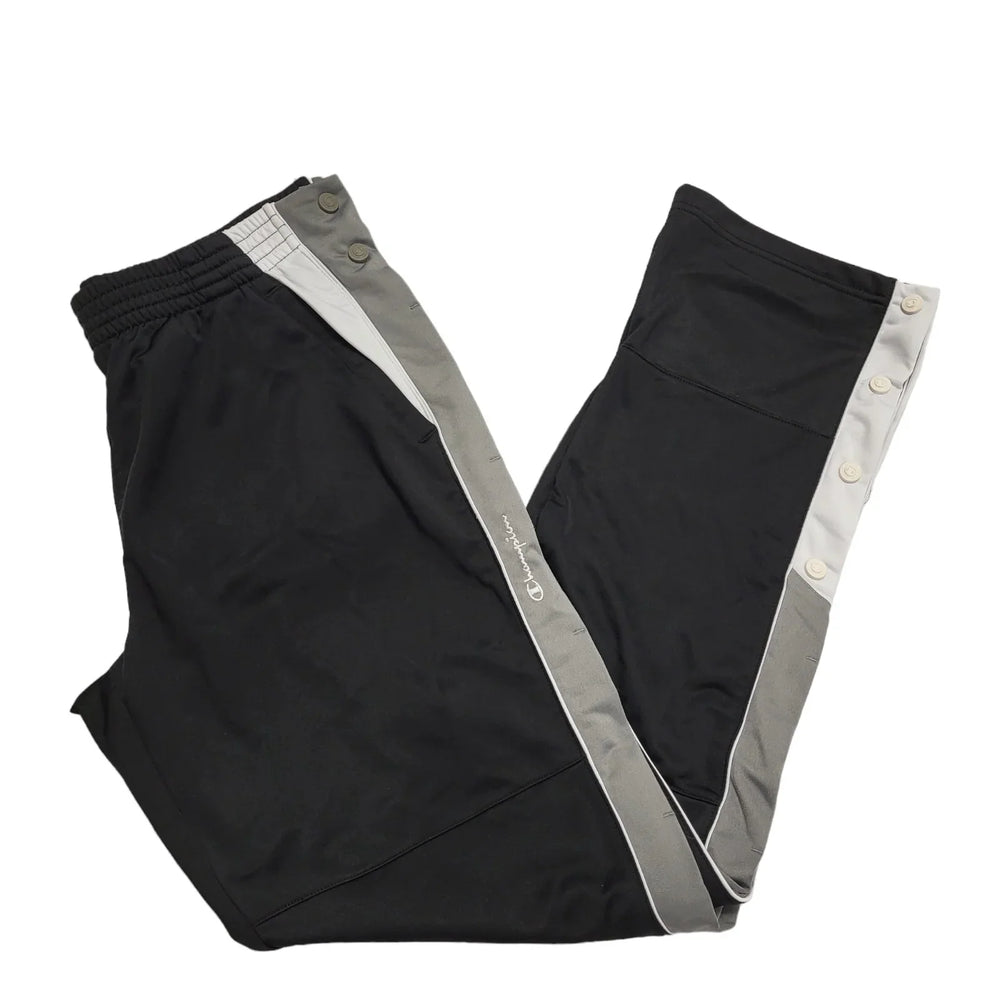 Champion Black Straight Jogger Tracksuit Bottoms UK Men's L W34 L33 BB459