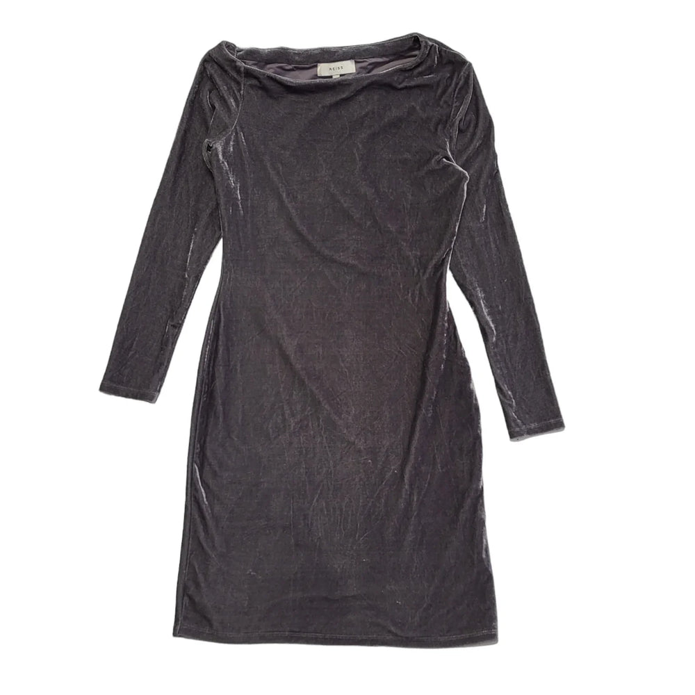 Reiss Purple Long Sleeve Evening Shift Dress Uk Women's Size 10 DD883