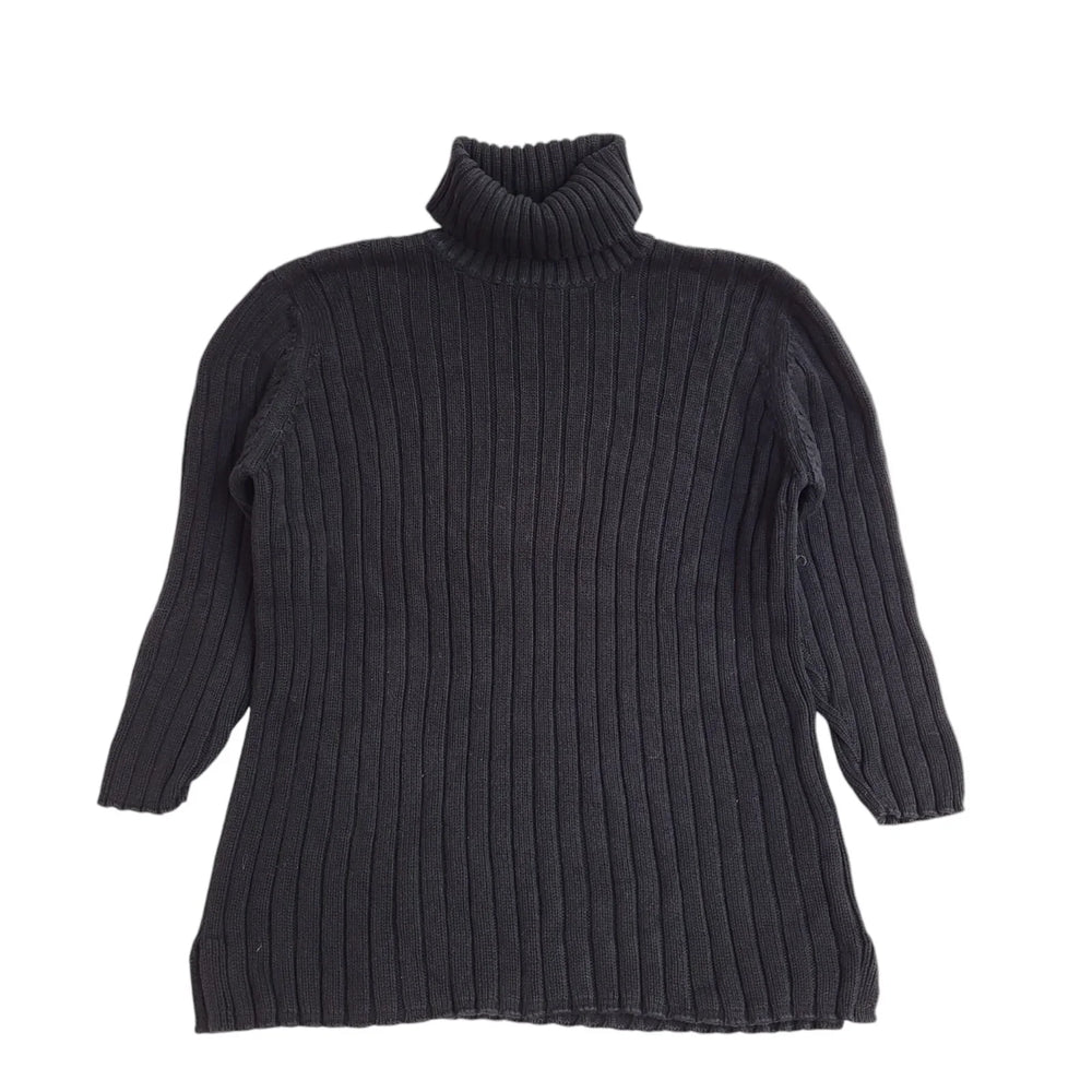Marks and Spencer Roll Neck Black Vintage 90's Jumper UK Women's Size 18