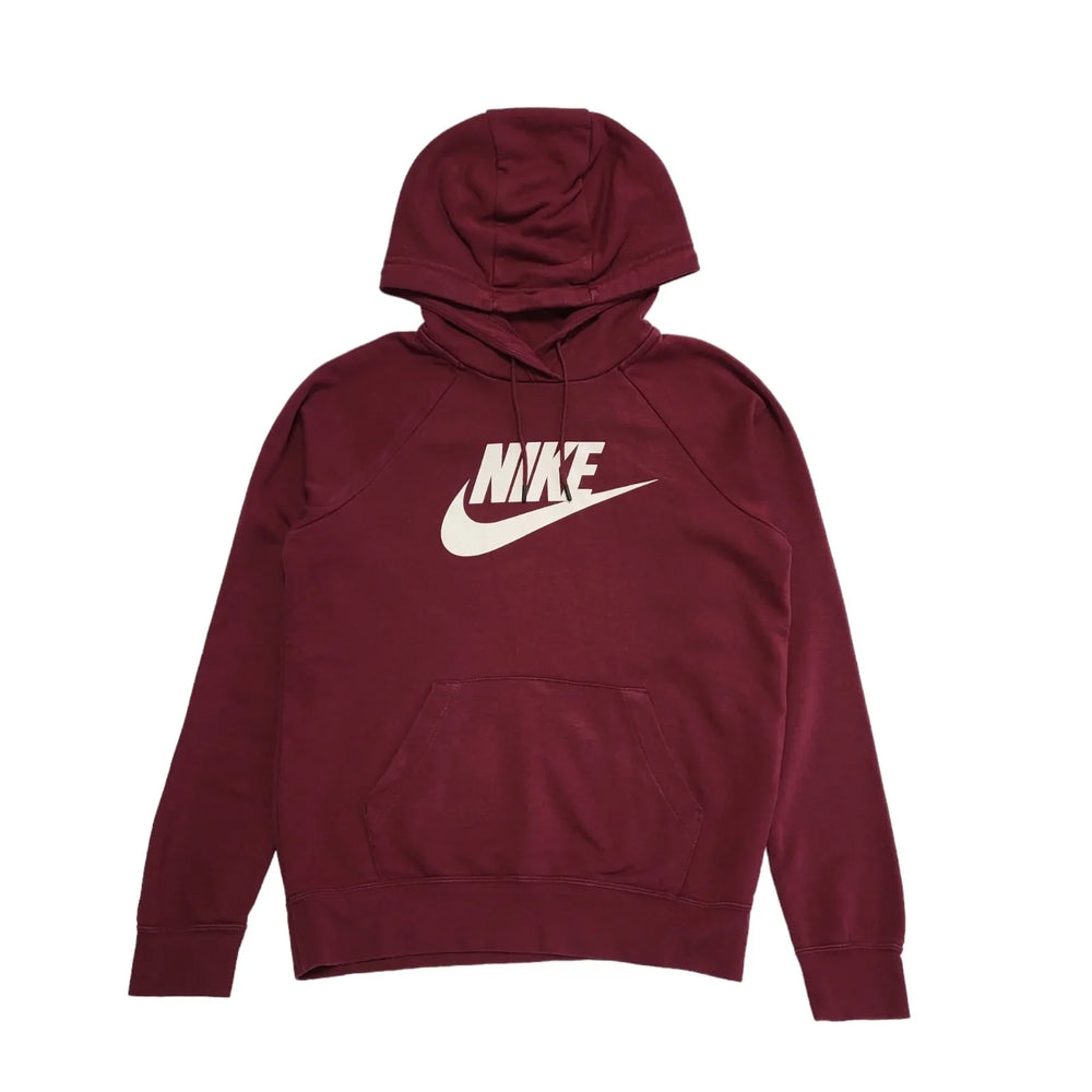 Nike Hoodie Maroon Drawstring Womens UK Size XS BB50