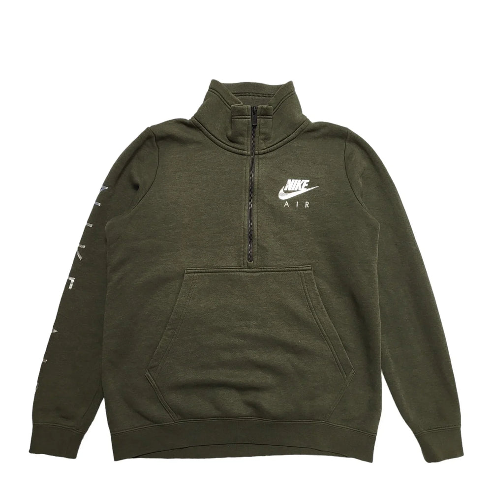 Nike Green High Neck Casual Cotton Sweatshirt Uk Men's Small BB819