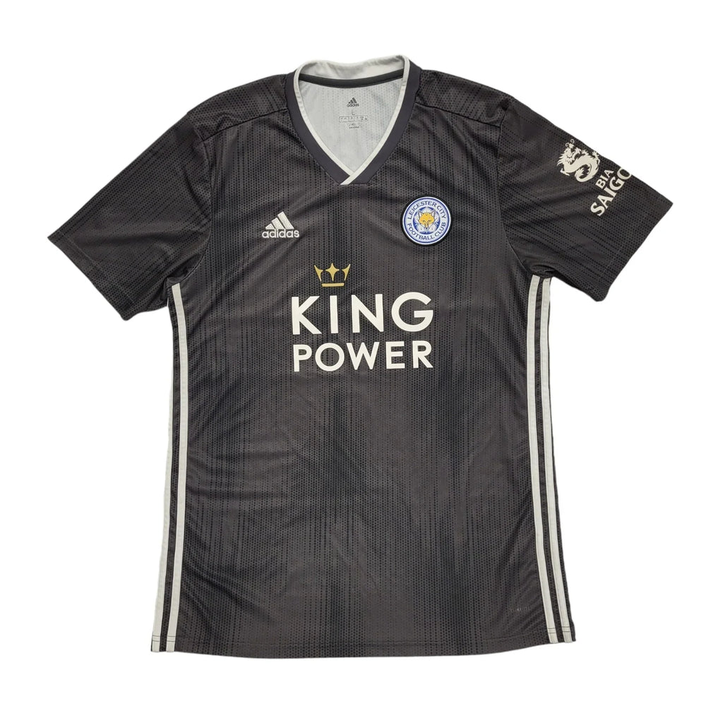 Adidas Black Leicester City FC 3rd Kit Football Shirt UK Men's L DD786