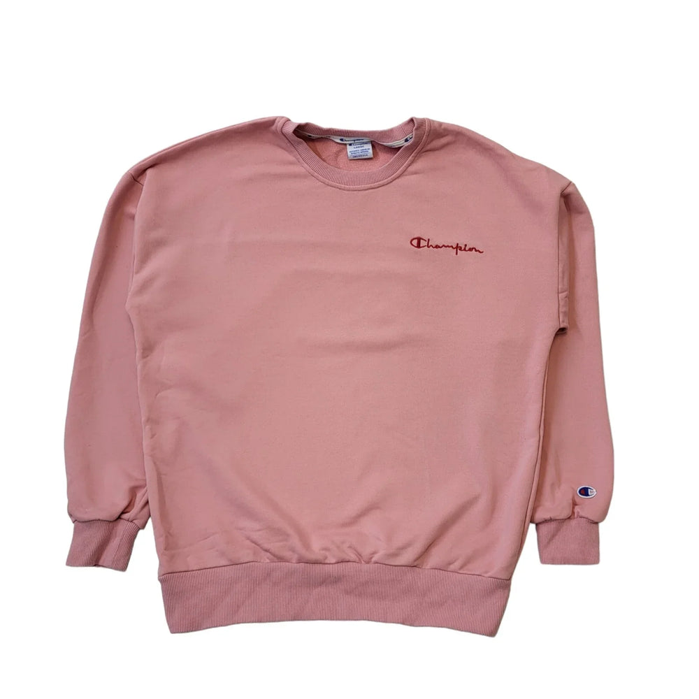 Champion Pink Long Sleeve Casual Sports Sweatshirt Women's UK L 12 EU 40 H156
