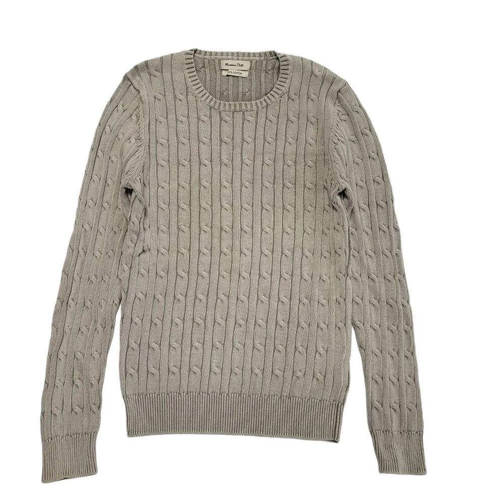 Massimo Dutti Grey Crew Neck Jumper Uk Men's Size S DD187