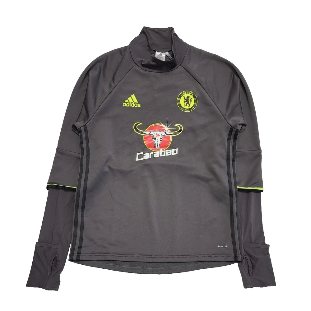 Adidas Chelsea FC Grey Roll Neck Long Sleeve Sports Top uk Men's M L42