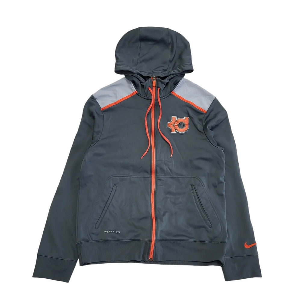 Nike Grey Orange Zip Sports Tracksuit Hooded Top Jacket Men's uk M eu 50 H236