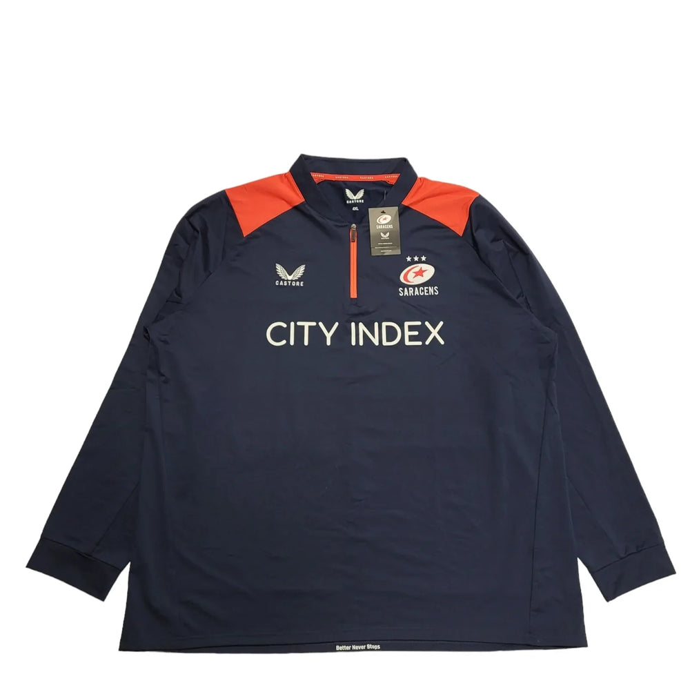 Castore Cricket Jersey BNWT Blue Long Sleeve Mens UK 4XL BB452