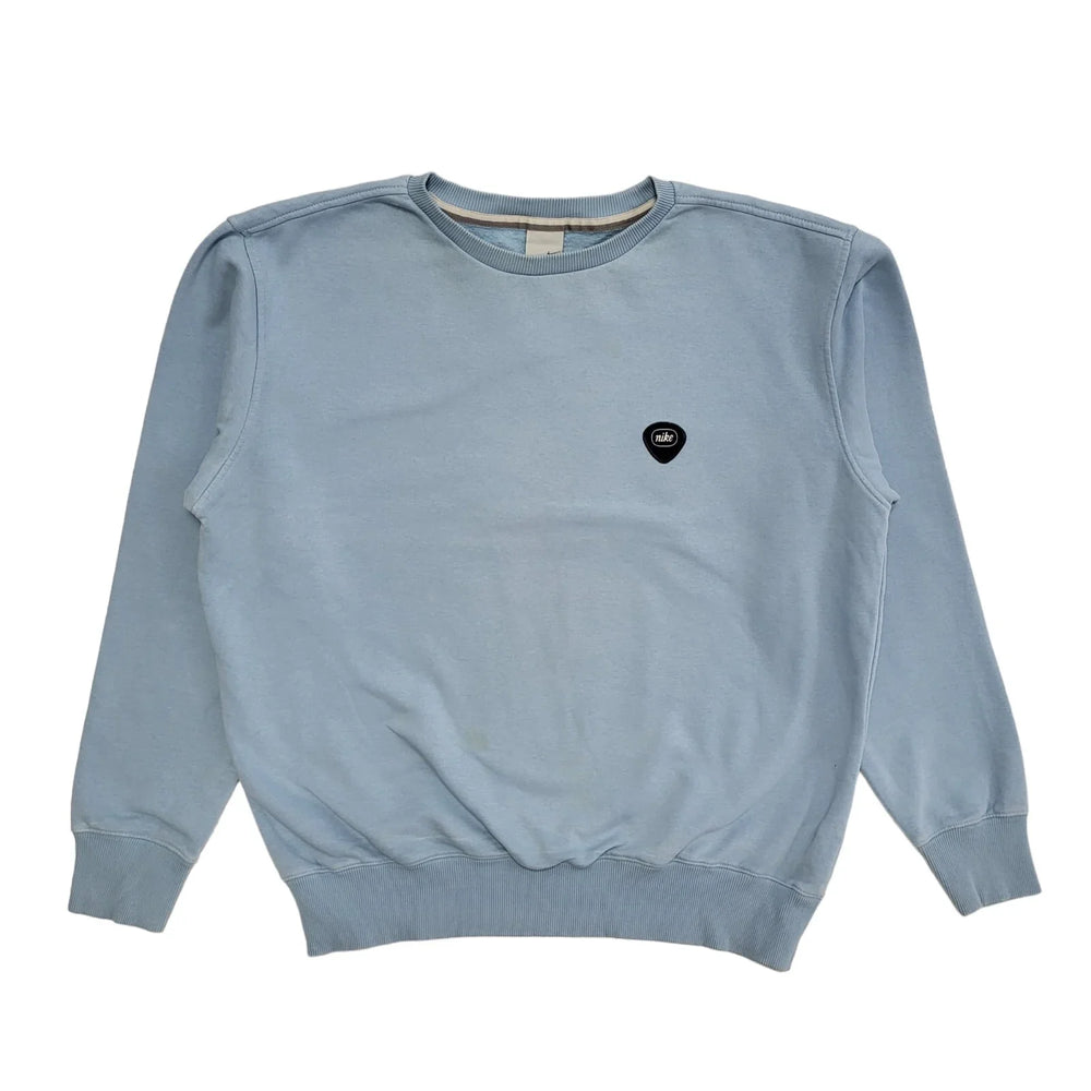 Nike Vintage 90's Light Blue Long Sleeve Sweatshirt Uk Men's Size XL