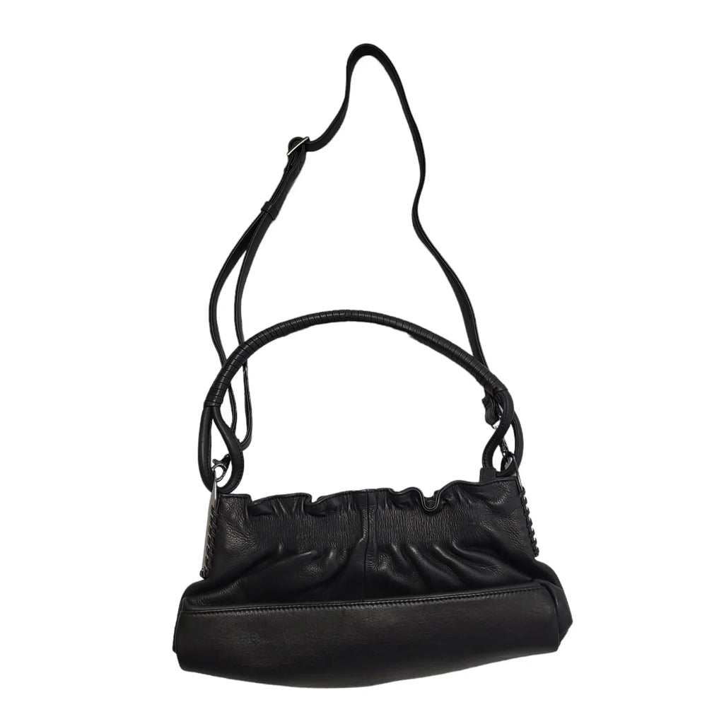 CB Grey Leather Hand Bag Uk Women's Size 10" x 7"
