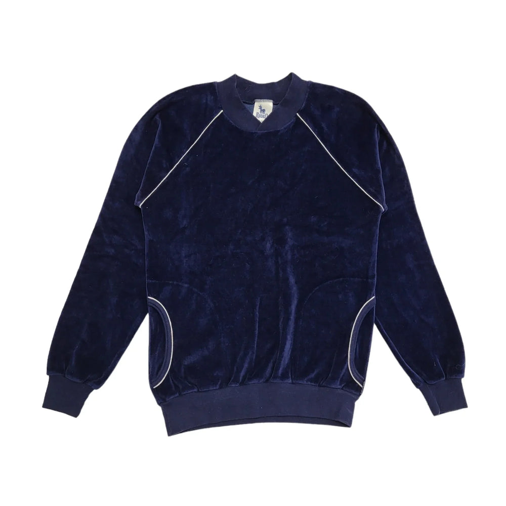 Rodeo 90s Vintage Navy Blue V-Neck Jumper Uk Women's Size 10