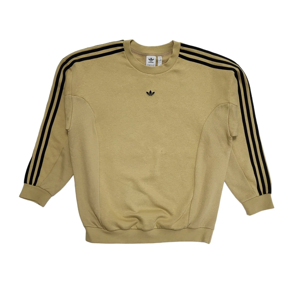 Adidas Gold Crew Neck Long Sleeve Sports Sweatshirt Uk Women's Size 14 CC932