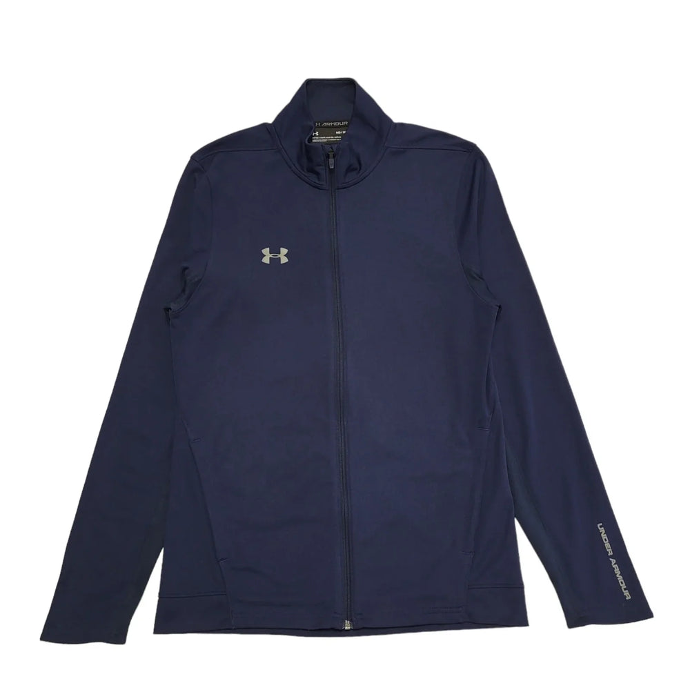 Under Armour Navy Blue High Neck Tracksuit Top/Jacket Uk Men's S DD314