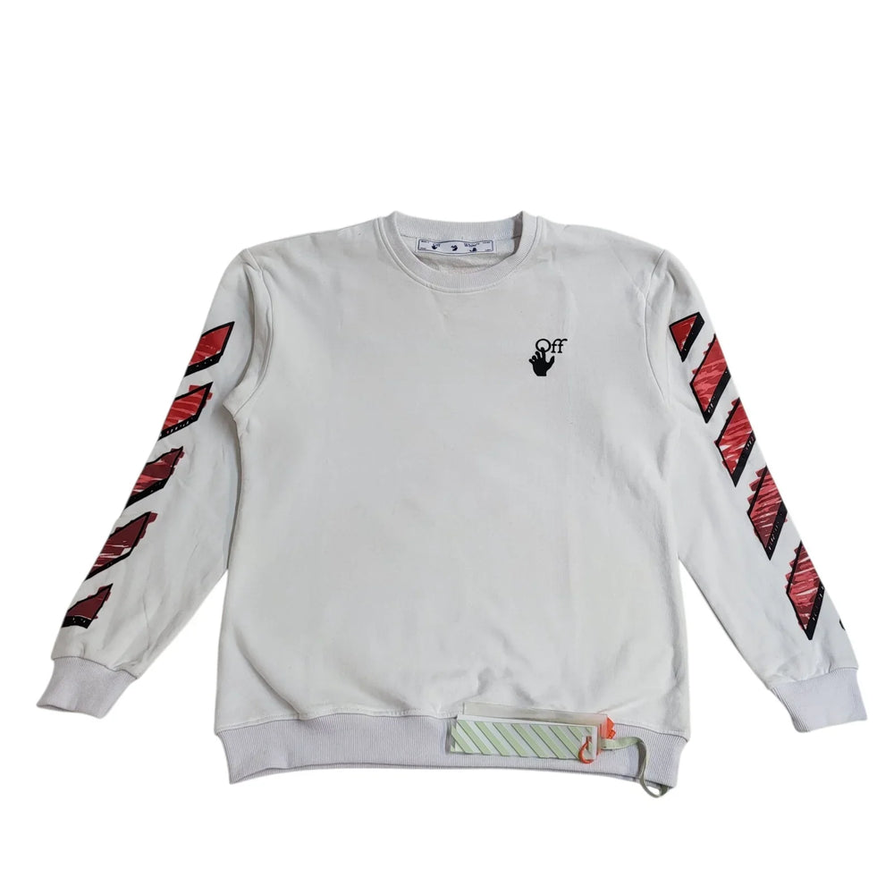 Off White Y2K Vintage White Sweatshirt Men's Size XL Bnwt