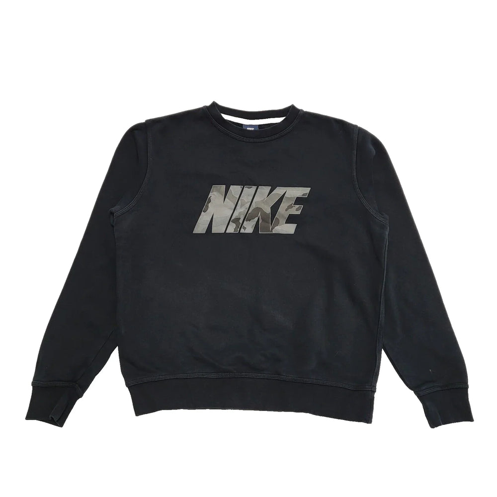 Nike Black L/Sleeve Casual Sweatshirt UK Men's Medium K189