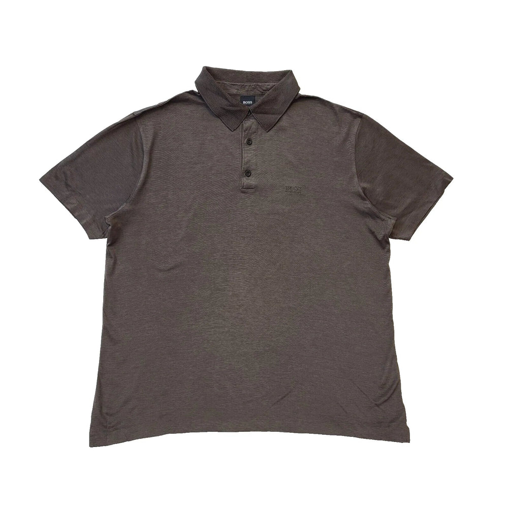 Hugo Boss Brown Slim Fit Short Sleeve Polo Shirt Men's Uk XL EU 56 H130
