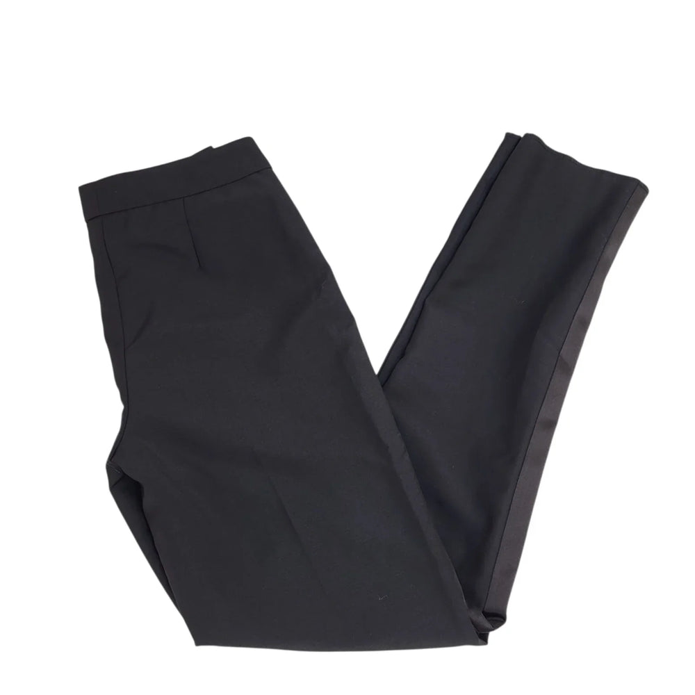 Burberry Dress Trousers Black Tapered Uk Women's S W26 L30 Bnwt