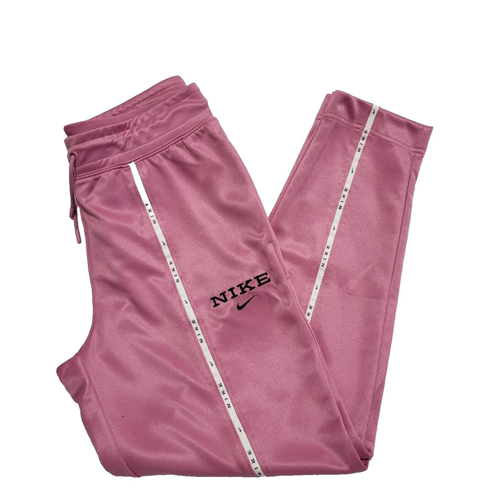 Nike Tapered Tracksuit Bottoms Pink Drawstring Uk Women's S W26 L28 L188
