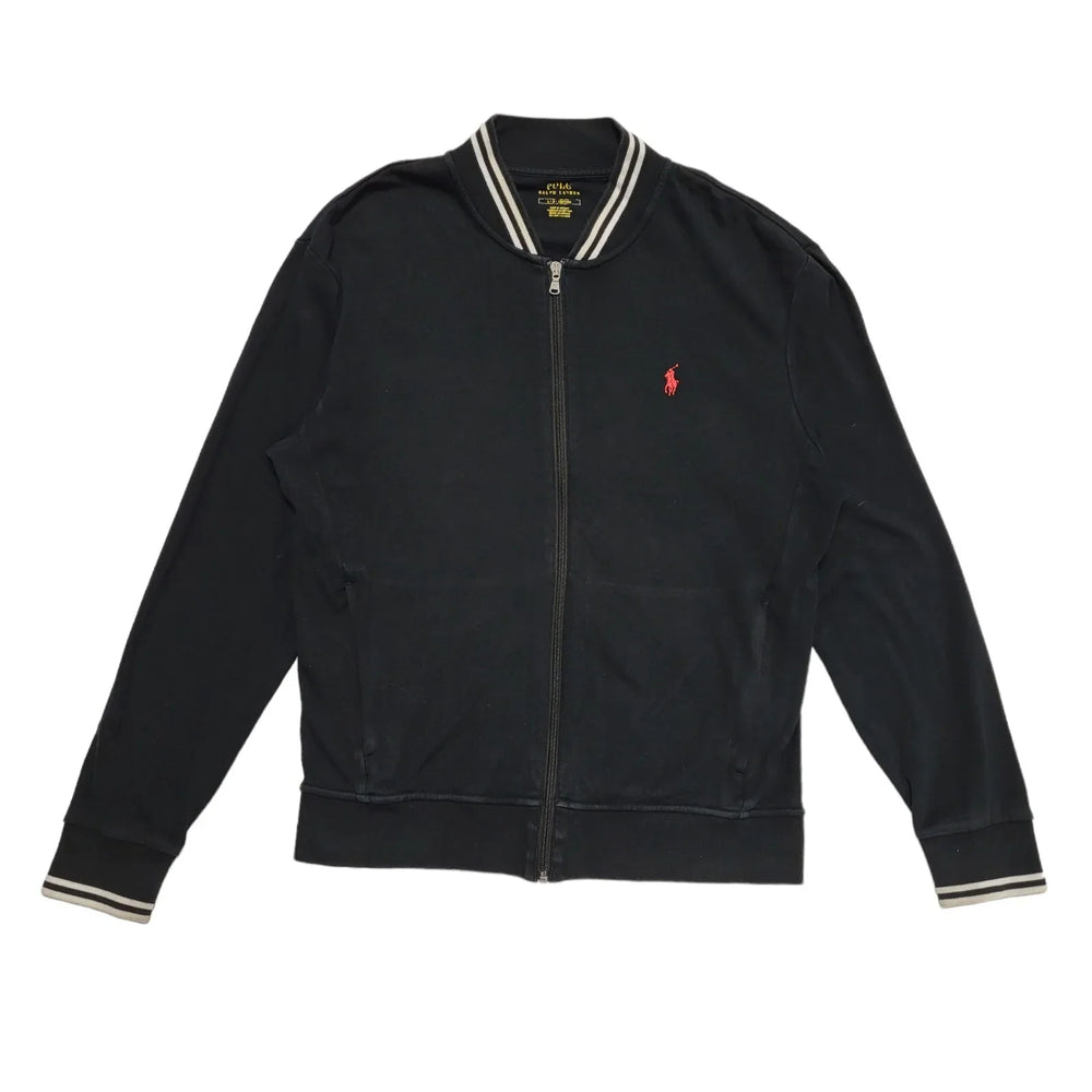 Polo Ralph Lauren Black Y2k Zipped Cardigan Uk Boys Size Large ???????