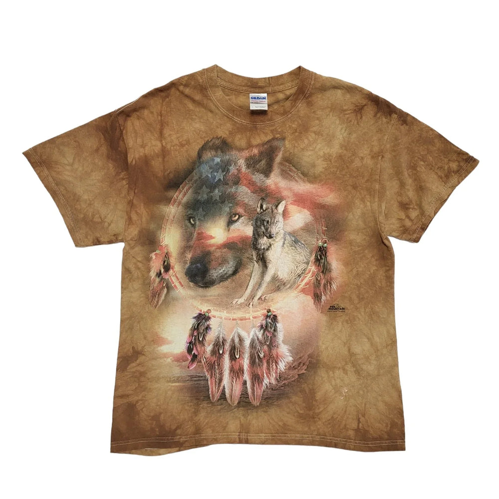 The Mountain Gildan Brown Vintage Y2K Short Sleeve T-Shirt Uk Men's Large