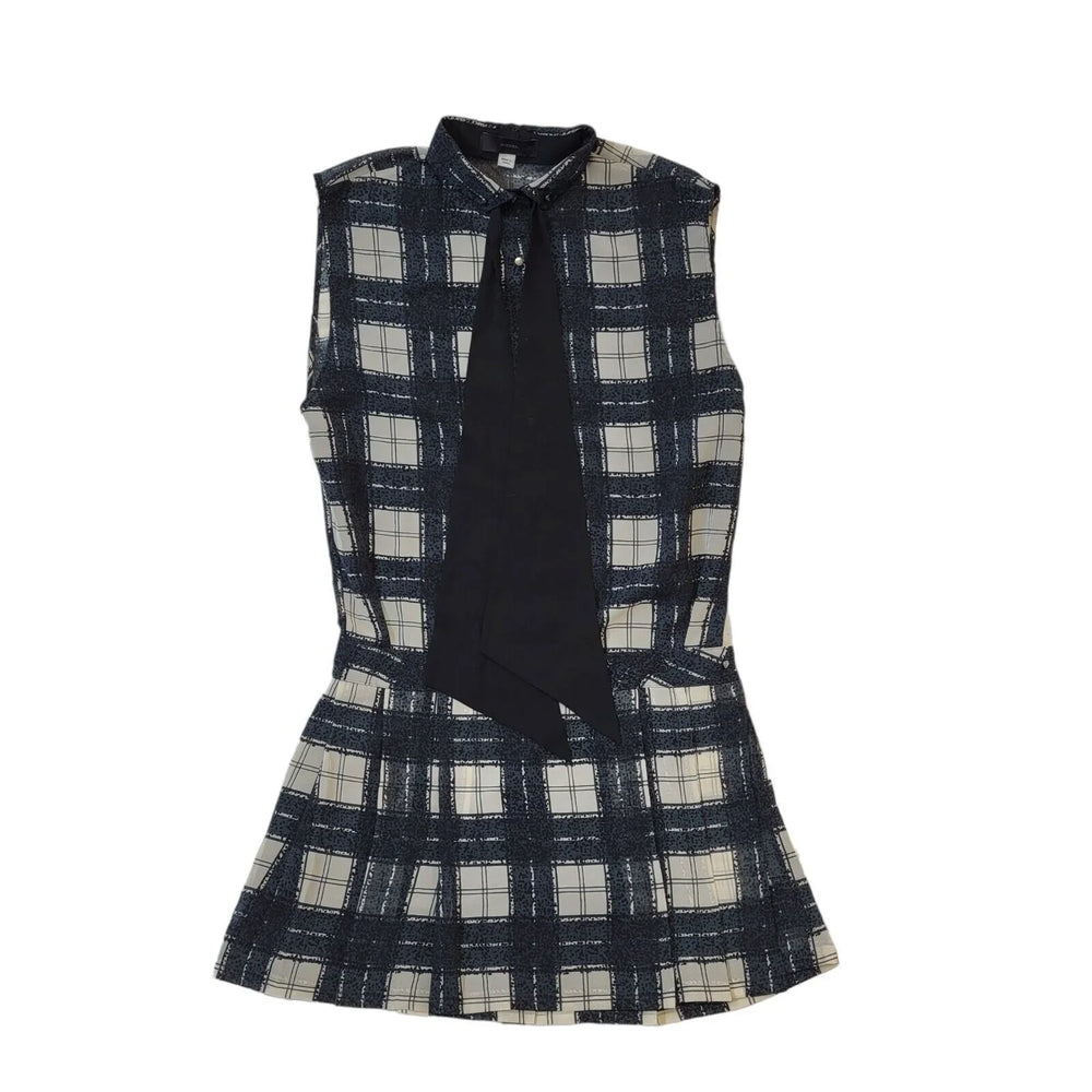 Diesel Black White Check Pinafore Smart Casual Dress UK S G906