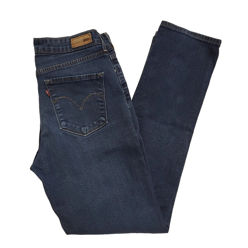 Levi's Demi Curve Straight Denim Jeans Dark Blue Uk Women's M W29 L28 L168