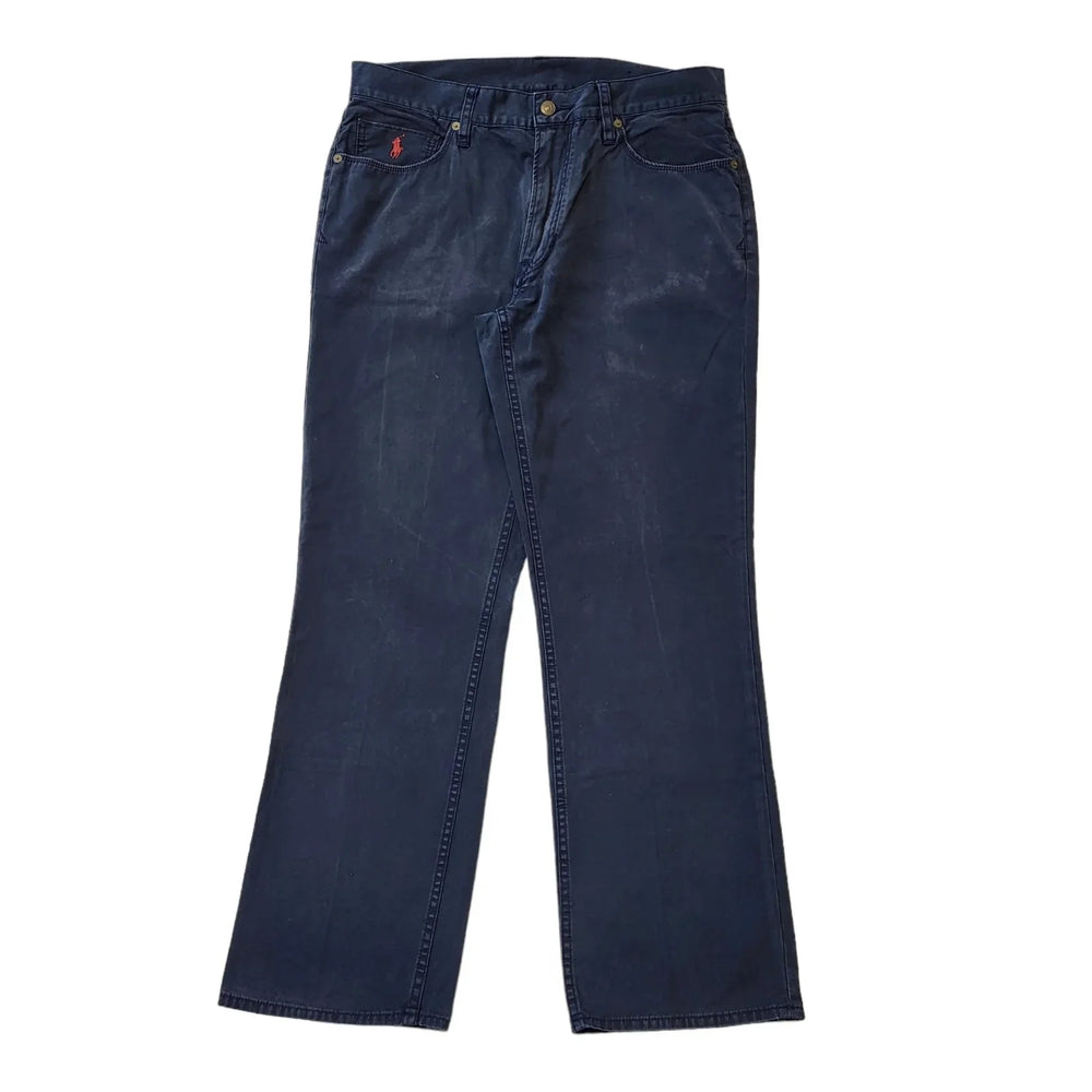Ralph Lauren 90s Vintage Dark Blue Straight Denim Jeans Men's Size L W34 L30