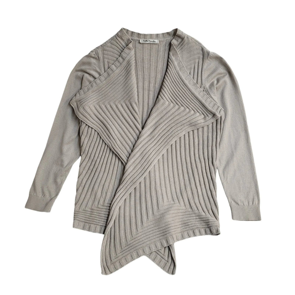 Betty Barclay Vintage 90's Beige Open Knitted Cardigan UK Women's Size 14