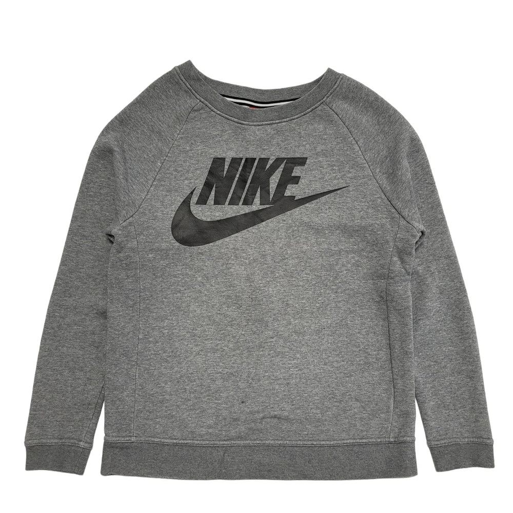 Nike Grey Long Sleeve Round Neck Sweatshirt uk Women's XS 6 H707