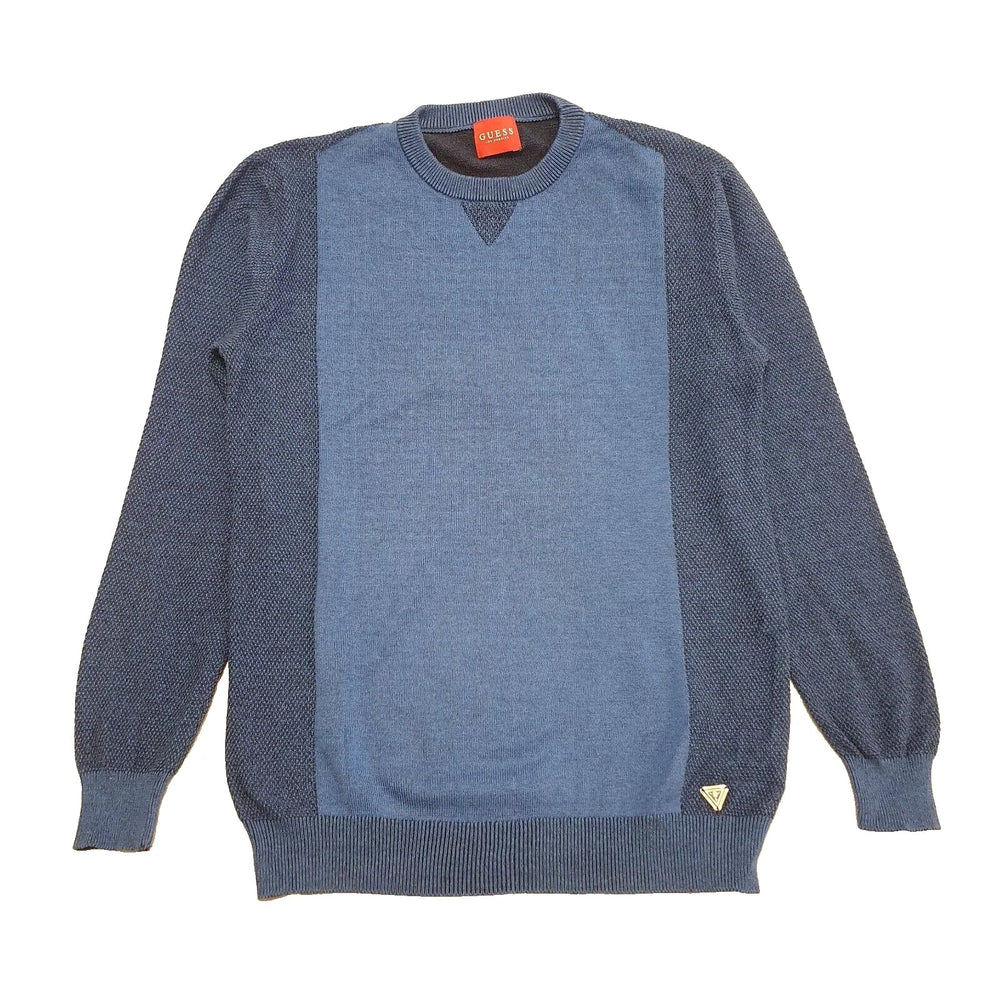Guess Blue Crew Neck Long Sleeve Jumper Uk Men's Size M K830