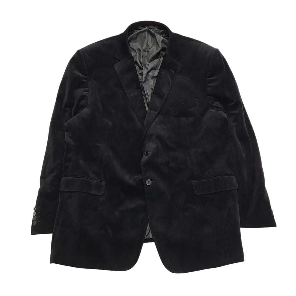 M&S Men Y2k Black Suit Jacket Uk Men's Size 2XL 48"