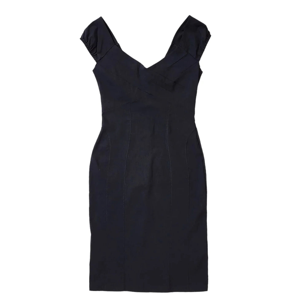 Jane Norman Y2K Black Bandeau Dress Womens UK 14 BNWT