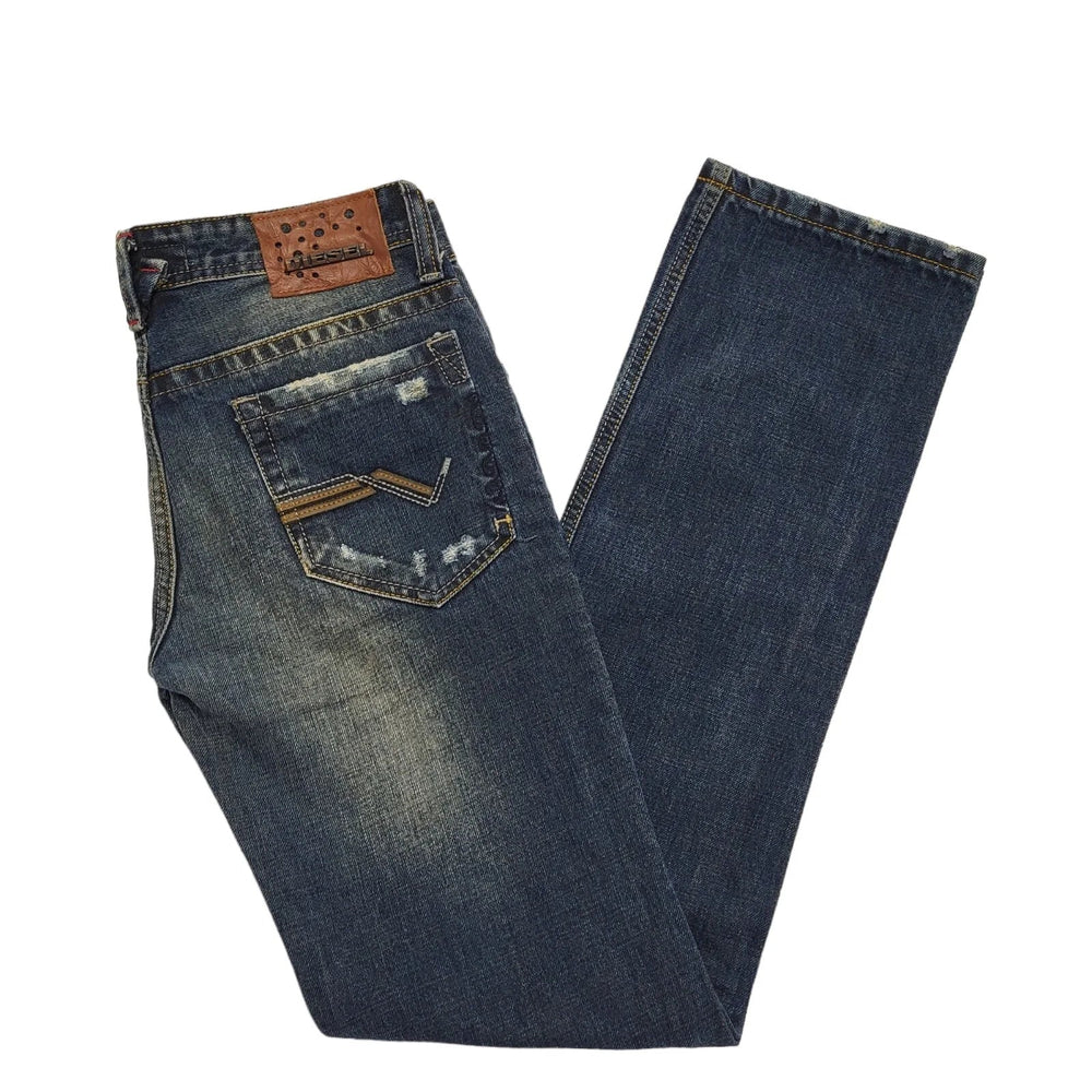 Diesel Vintage Y2K Blue Straight Denim Jeans Uk Women's Size 10 W28 L33