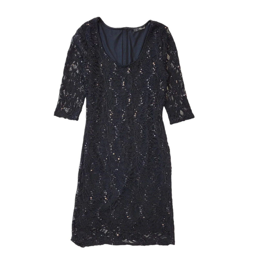 Jane Norman Y2K Black Sequin & Lace Womens UK 14