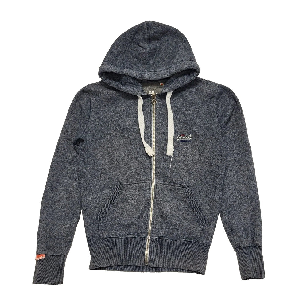 Superdry Blue Zipped Sweatshirt Hoodie Uk Men's Size S K765