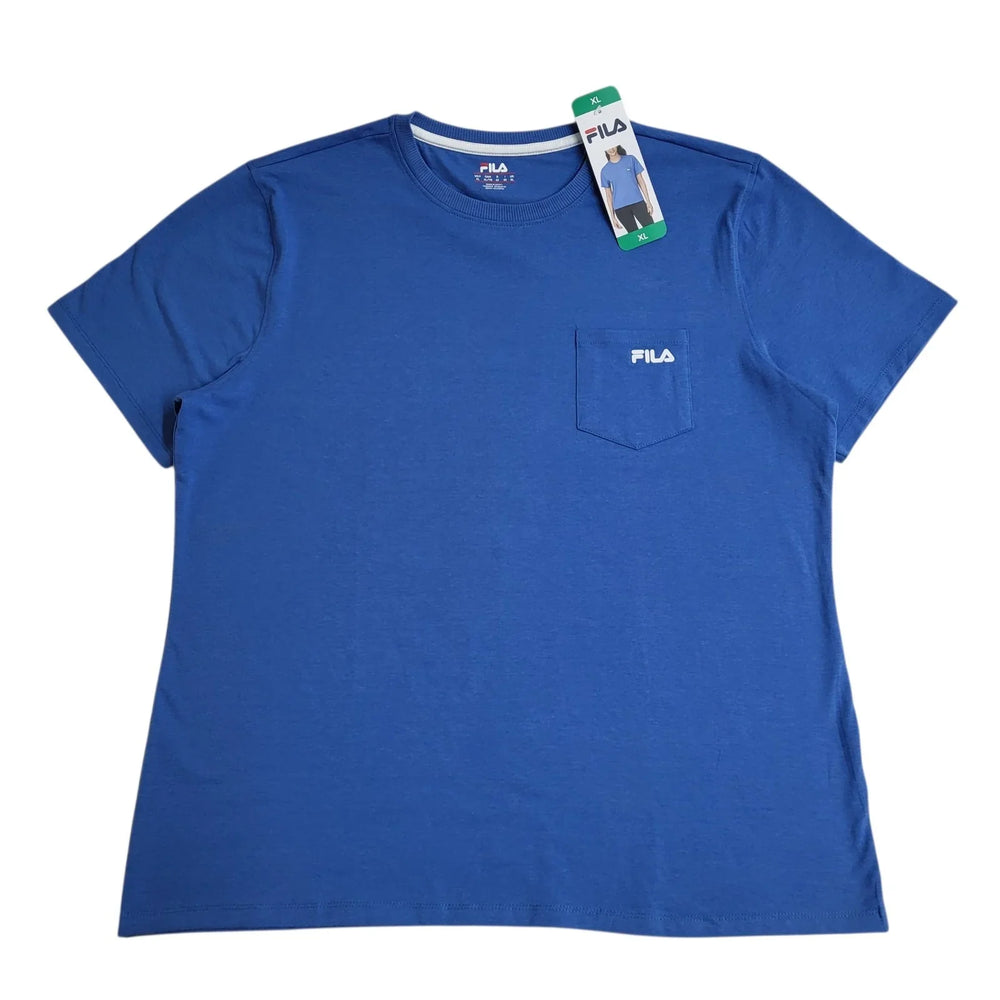 Fila T-Shirt Bnwt Y2k Blue Round Neck Uk Women's Size XL