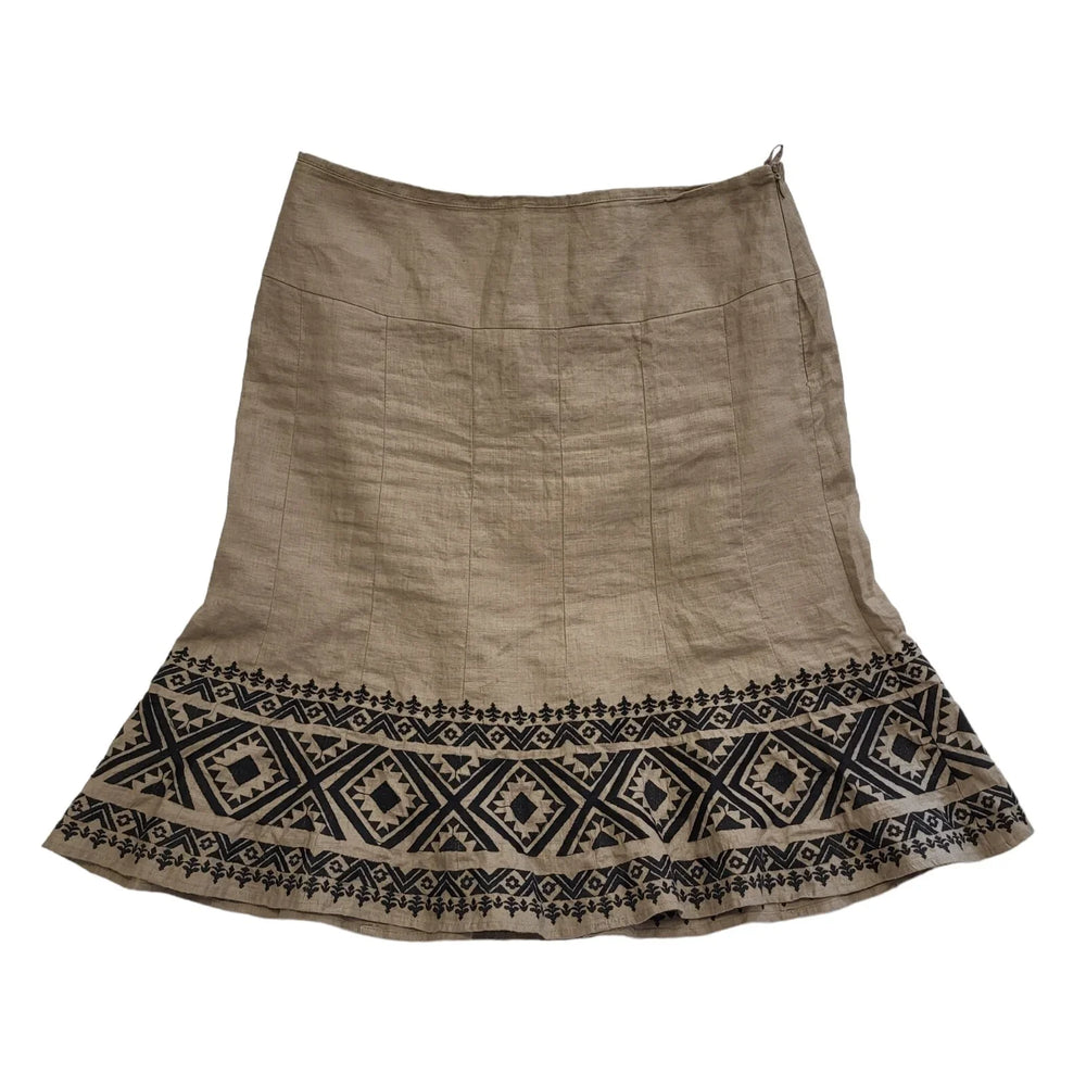 Your Sixth Sense Vintage 90's Brown Midi Skirt Womens UK Size 12 W32