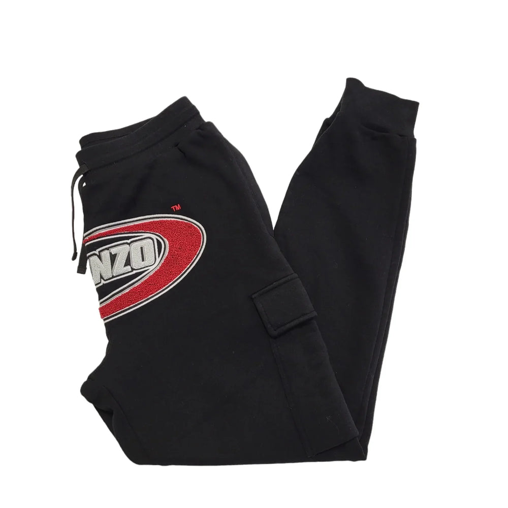 Lorenzo Veratti Black Jogger Drawstring Tracksuit Bottoms Men's M W32 L30 CC664