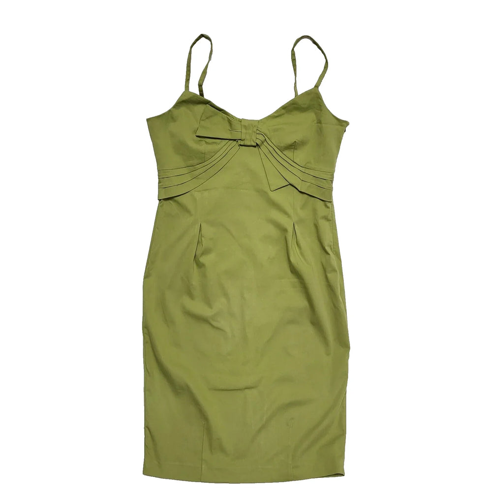 Principles Pencil Dress Bow Sleeveless Evening Green Uk Women's XL 14 Bnwt L252