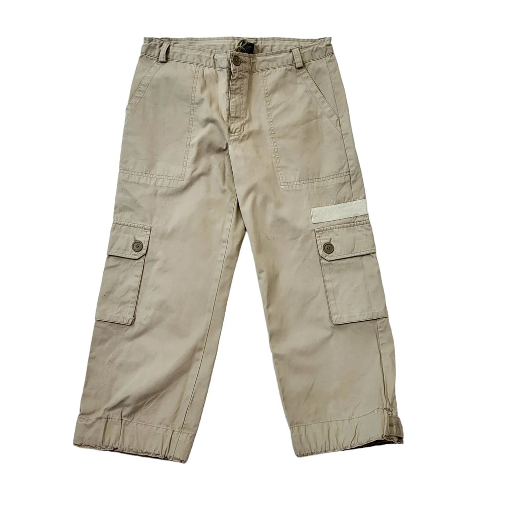 Gap 90s Vintage Beige Cropped Trousers Women's Size 8 W26 L23