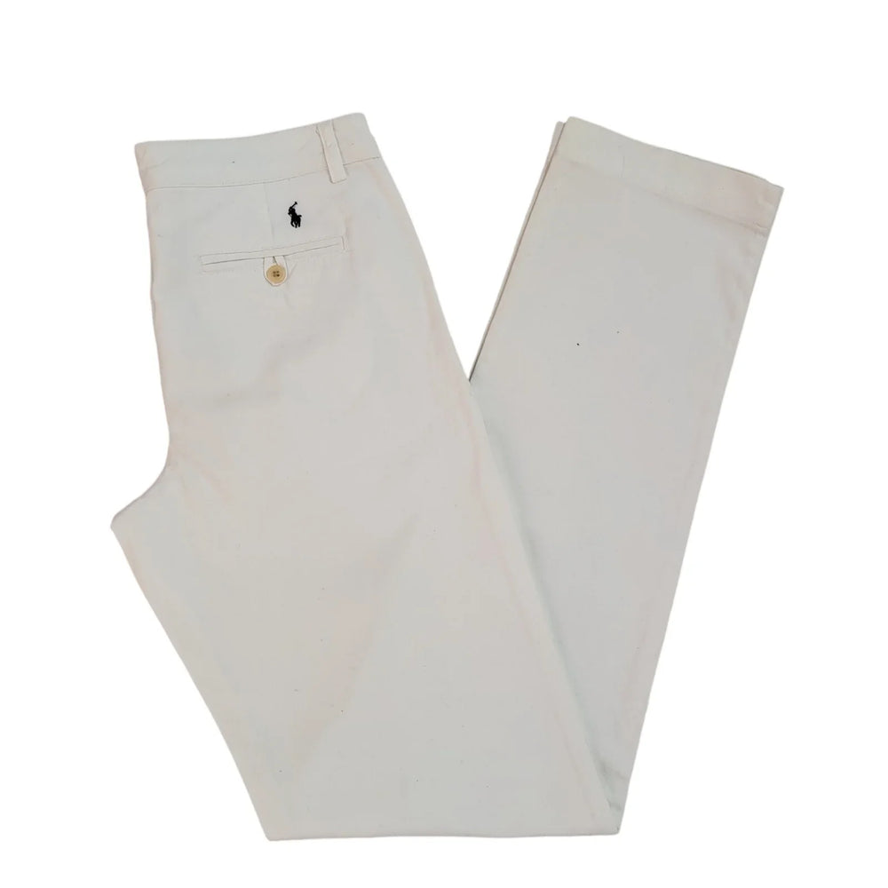 Polo Ralph Lauren Vintage 90's White Tapered Trousers Boys XL W30 L34