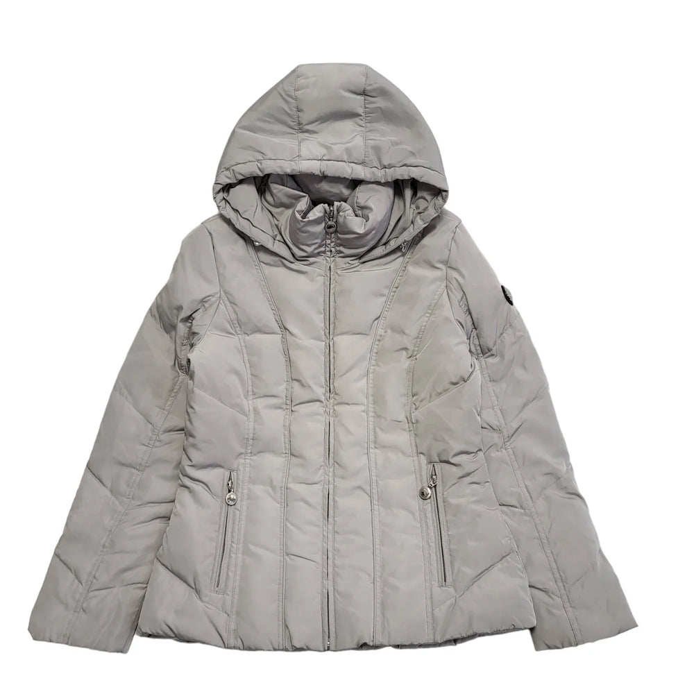 Calvin Klein Grey Zipped Hooded Jacket Uk Women's Size XS CC638