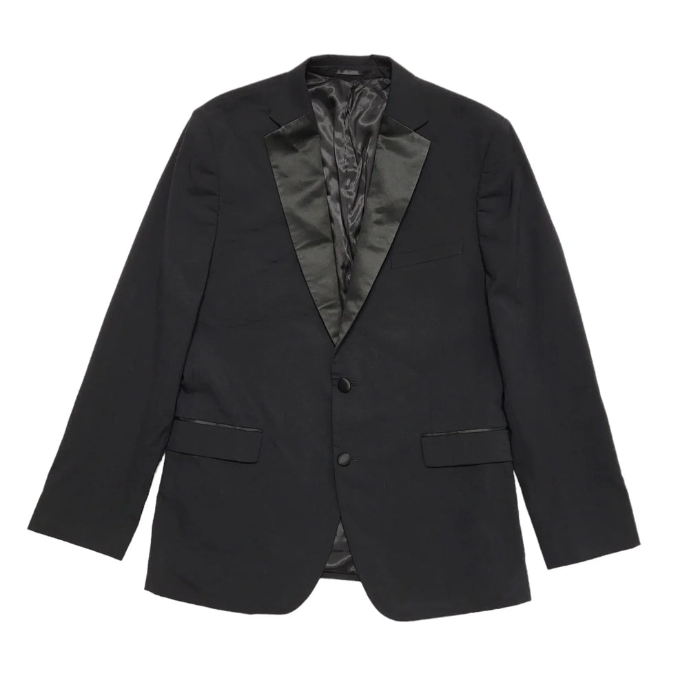 Moss London Black Suit Blazer Jacket Men's Size XL 44" CC882